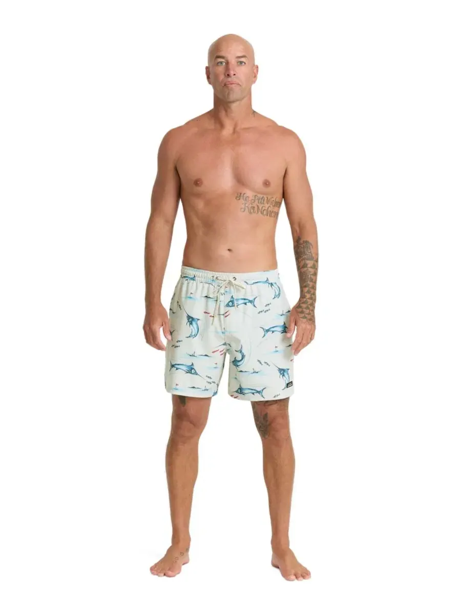Мужские плавки Quiksilver, набор из нескольких пар, с цветочным принтом Quiksilver Waterman — изображение 2 из 7, лунный свет