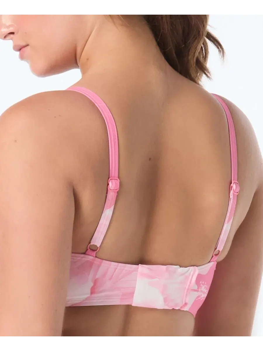 Женский купальник Contours Diamond Wrap Underwire Coco Reef — изображение 2 из 4, розовый