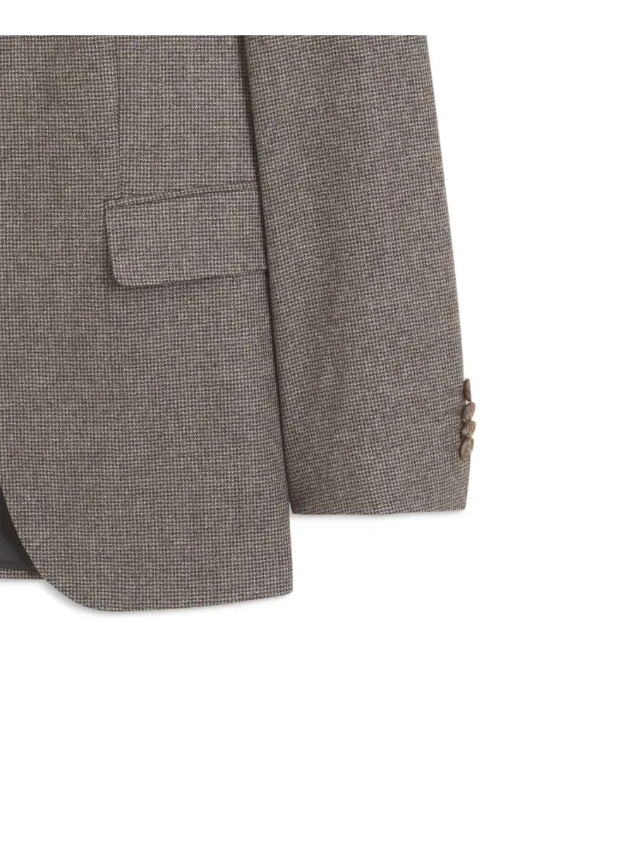 Костюм-двойка из шерсти с принтом, Slim Fit, BOSS by Hugo Boss — изображение 7 из 9, коричневый