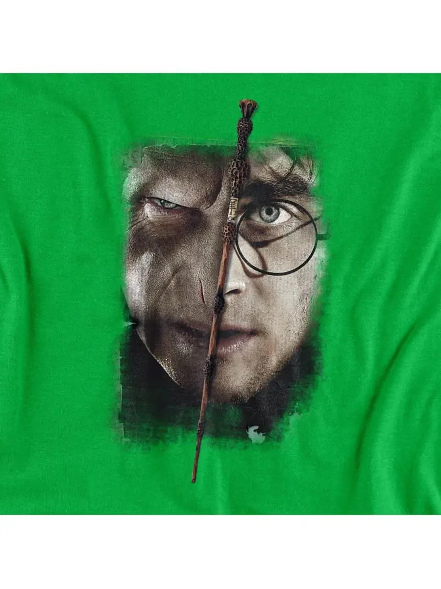 Футболка с графическим принтом It All Ends Here Harry Potter — изображение 3 из 3, зеленый