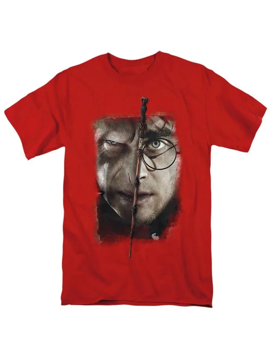 Футболка с графическим принтом It All Ends Here Harry Potter — красный