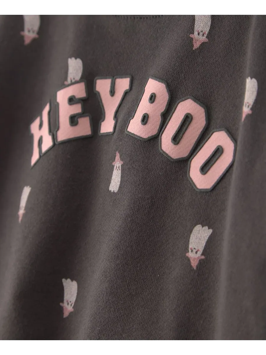 Комплект из топа и леггинсов с принтом Hey Boo Carter's — изображение 3 из 5, черный