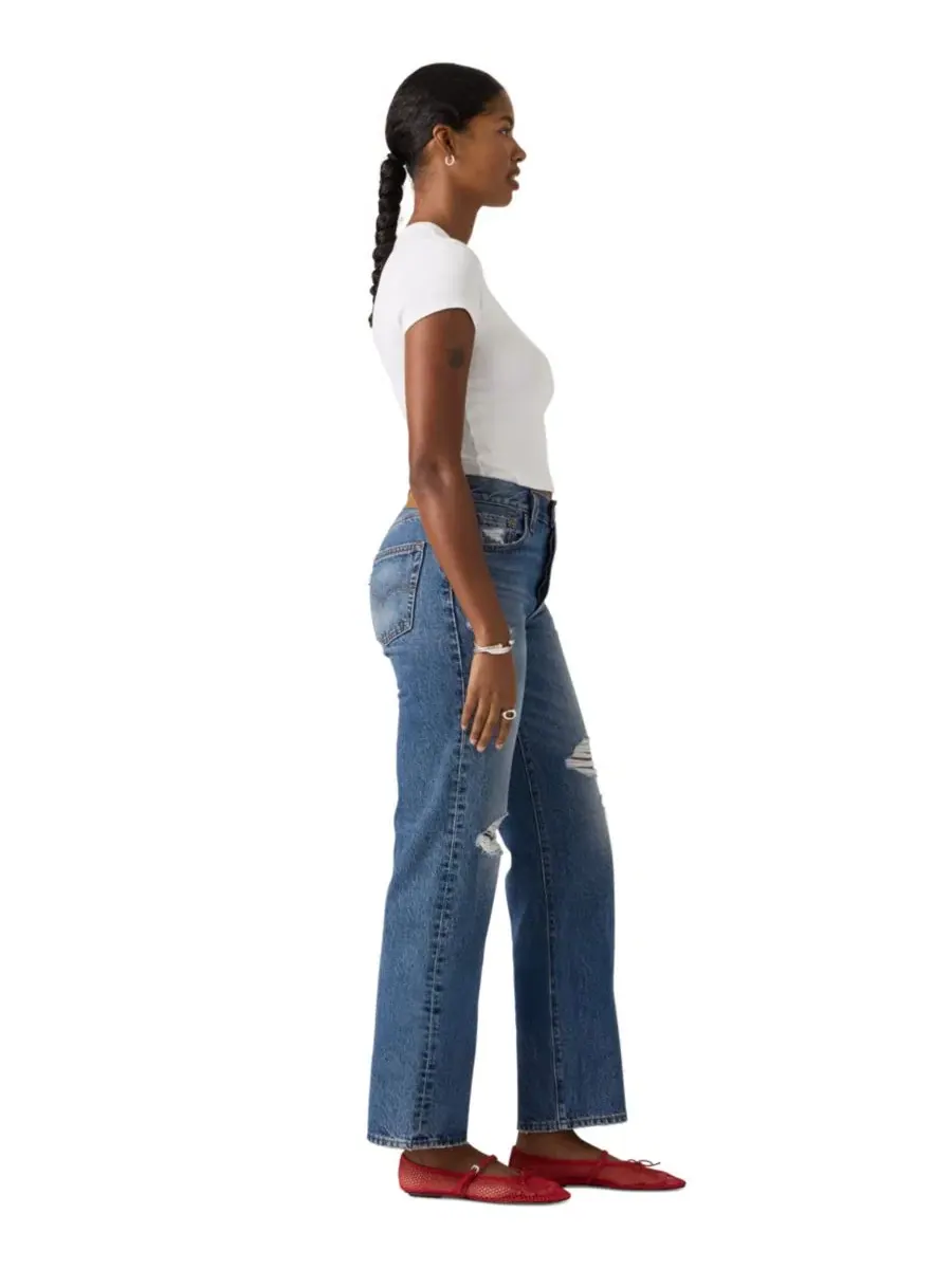 Джинсы прямого кроя, 501-е, модель 90's Ankle Levi's, Natural Stone — изображение 3 из 4