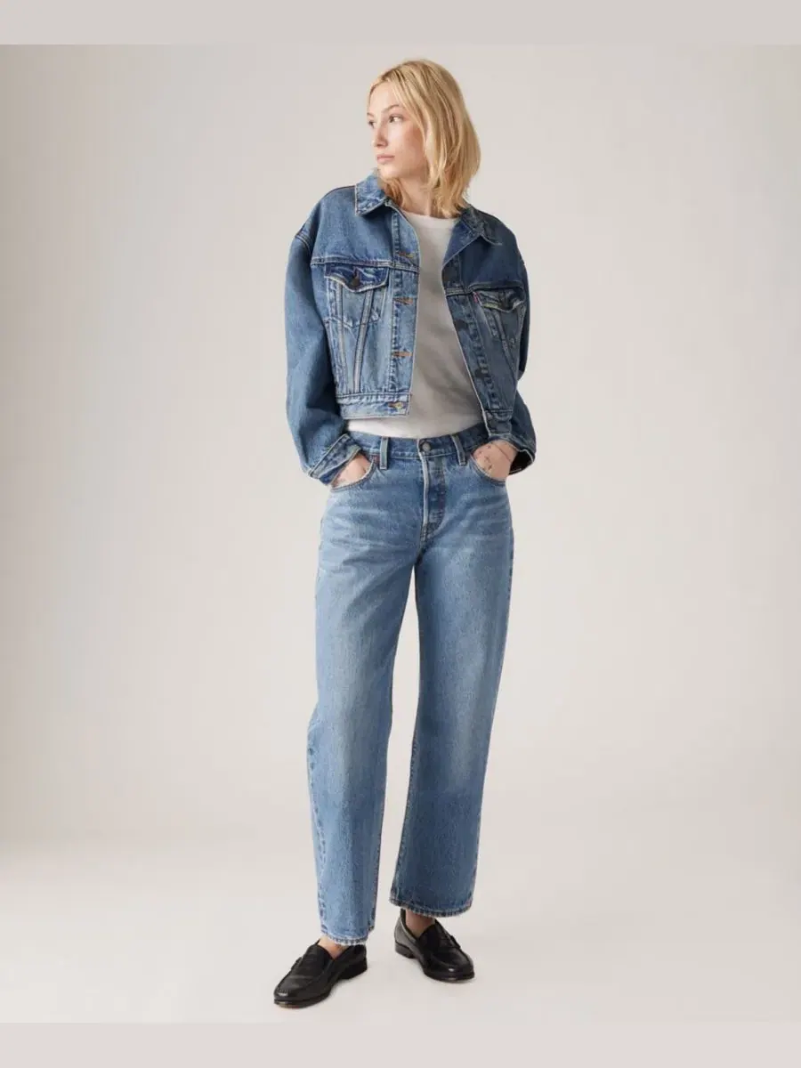 Джинсы прямого кроя Premium 501 90's Ankle Mid-Rise Straight-Fit Levi's, Sweetest Taboo — изображение 2 из 5