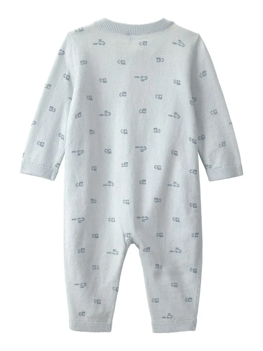 Детский комбинезон с длинным рукавом, 2-way zip Carter's — изображение 2 из 5, синий
