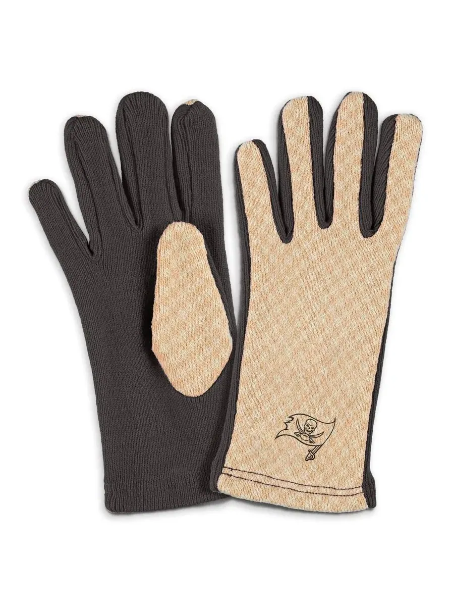Комплект из шарфа и перчаток Tonal Microcheck Tampa Bay Buccaneers WEAR by Erin Andrews — изображение 3 из 3, бежевый