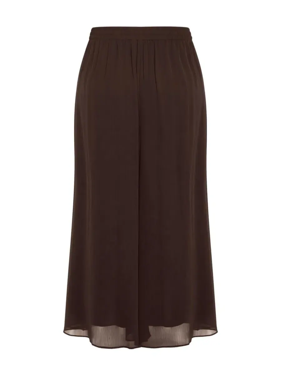 Брюки с высокой посадкой Skyla High-Rise Pull-On Wide-Leg City Chic — изображение 5 из 5, шоколад
