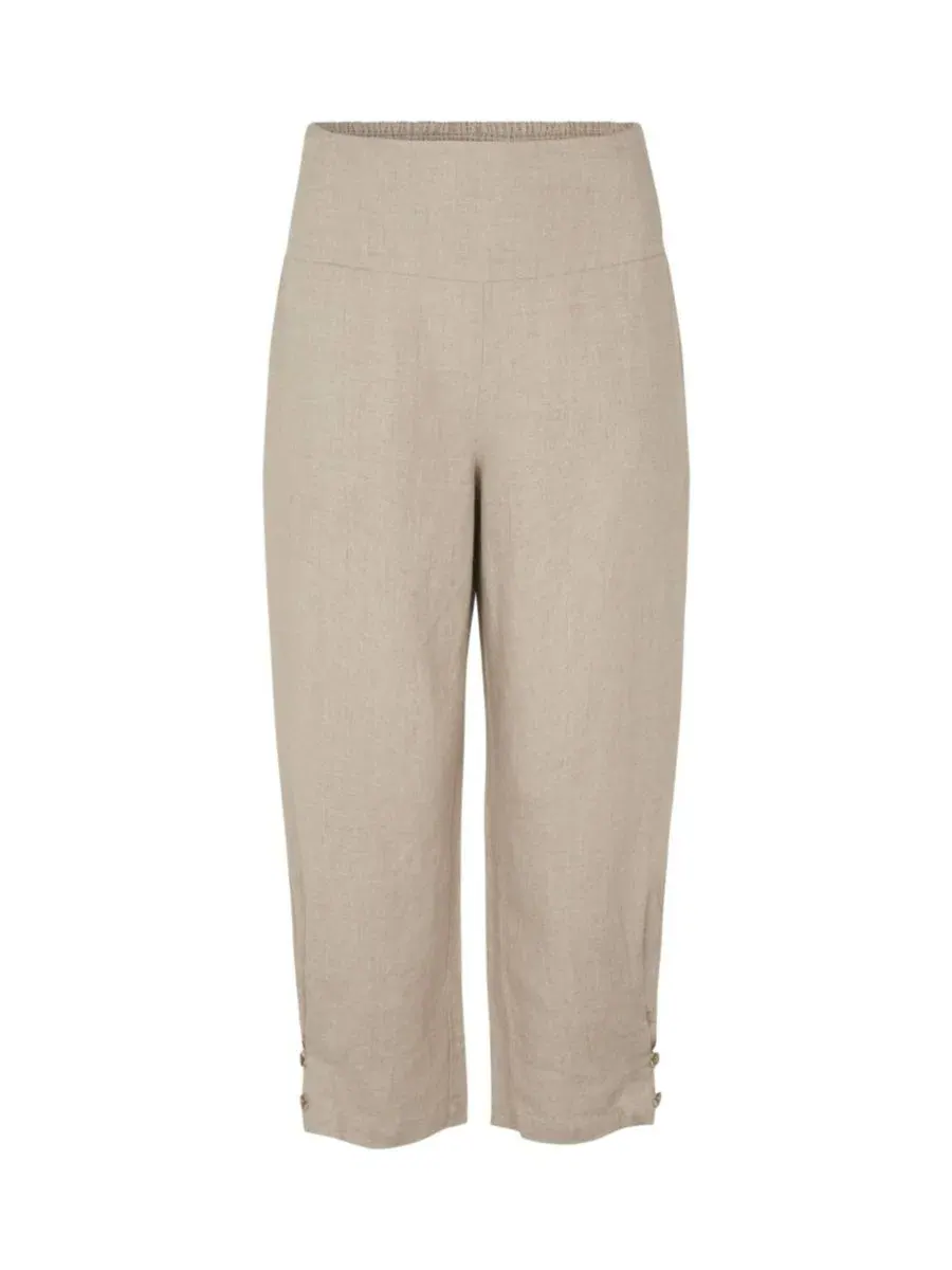 Женские брюки-карго из льна Mapenna Cropped Linen Trousers Masai Copenhagen — изображение 6 из 6, прозрачный