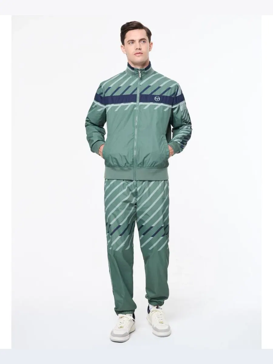 Куртка-бомбер с молнией, с принтом Sergio Tacchini — изображение 2 из 5, зеленый