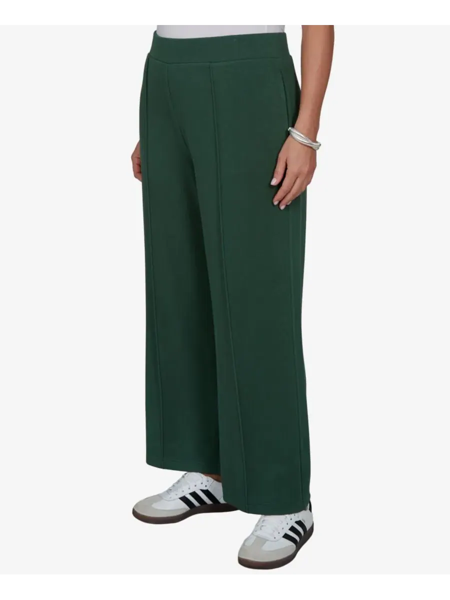 Брюки прямого кроя Sleek Seam Knit Ruby Rd. — изображение 2 из 5, зеленый