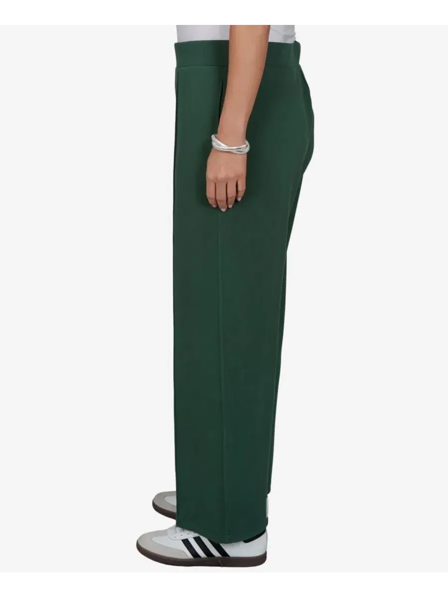 Брюки прямого кроя Sleek Seam Knit Ruby Rd. — изображение 3 из 5, зеленый