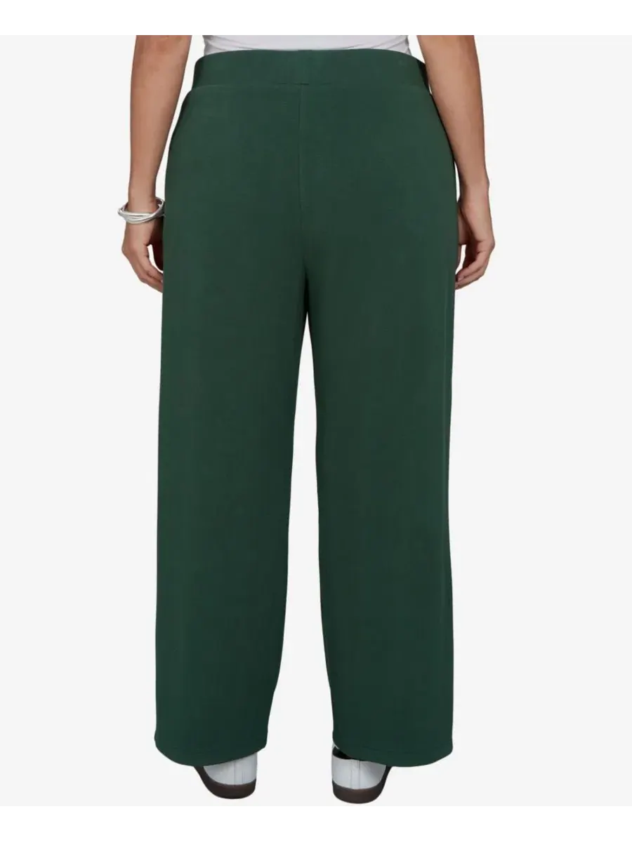 Брюки прямого кроя Sleek Seam Knit Ruby Rd. — изображение 5 из 5, зеленый