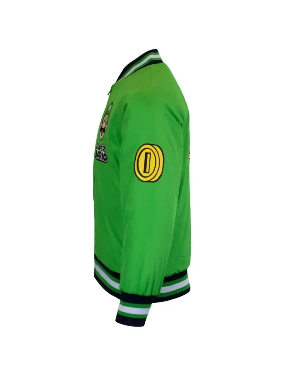 Детская куртка-бомбер Super Luigi Bomber Jacket Mario — изображение 3 из 3, зеленый