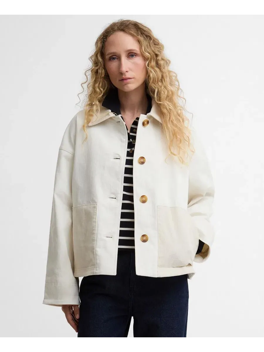 Женская куртка Cloverdale Casual Jacket Barbour — изображение 1 из 10, серый