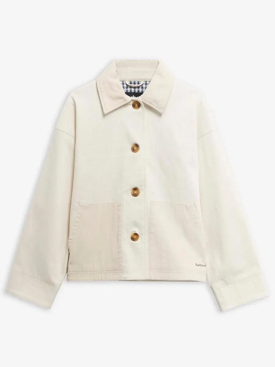 Женская куртка Cloverdale Casual Jacket Barbour — изображение 5 из 10, серый