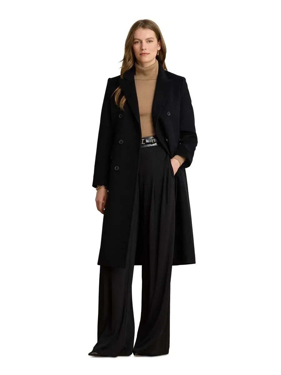 Пальто двубортное с воротником Lauren Ralph Lauren