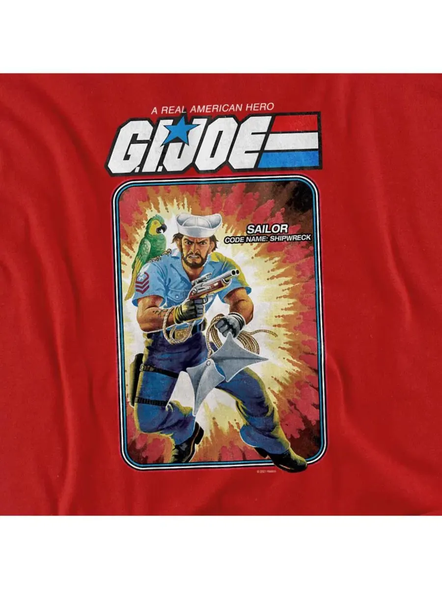 Футболка с принтом G.I. Joe Shipwreck Card Hasbro+ — изображение 2 из 3, красный