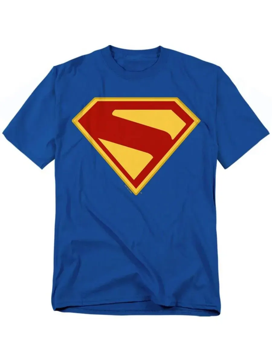 Футболка с принтом Superman — синий