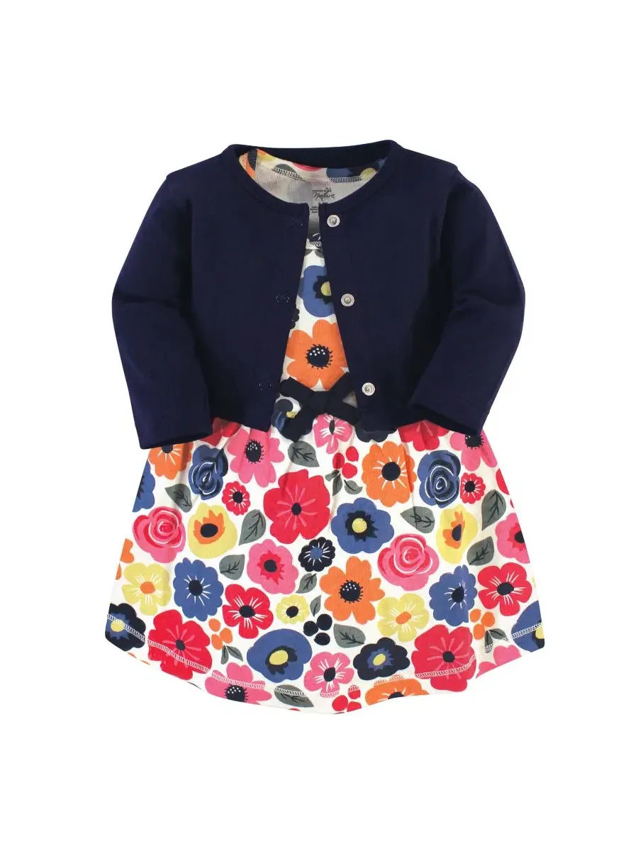 Комплект платьев с кардиганом Natural Cotton Touched by Nature, Bright Flower
