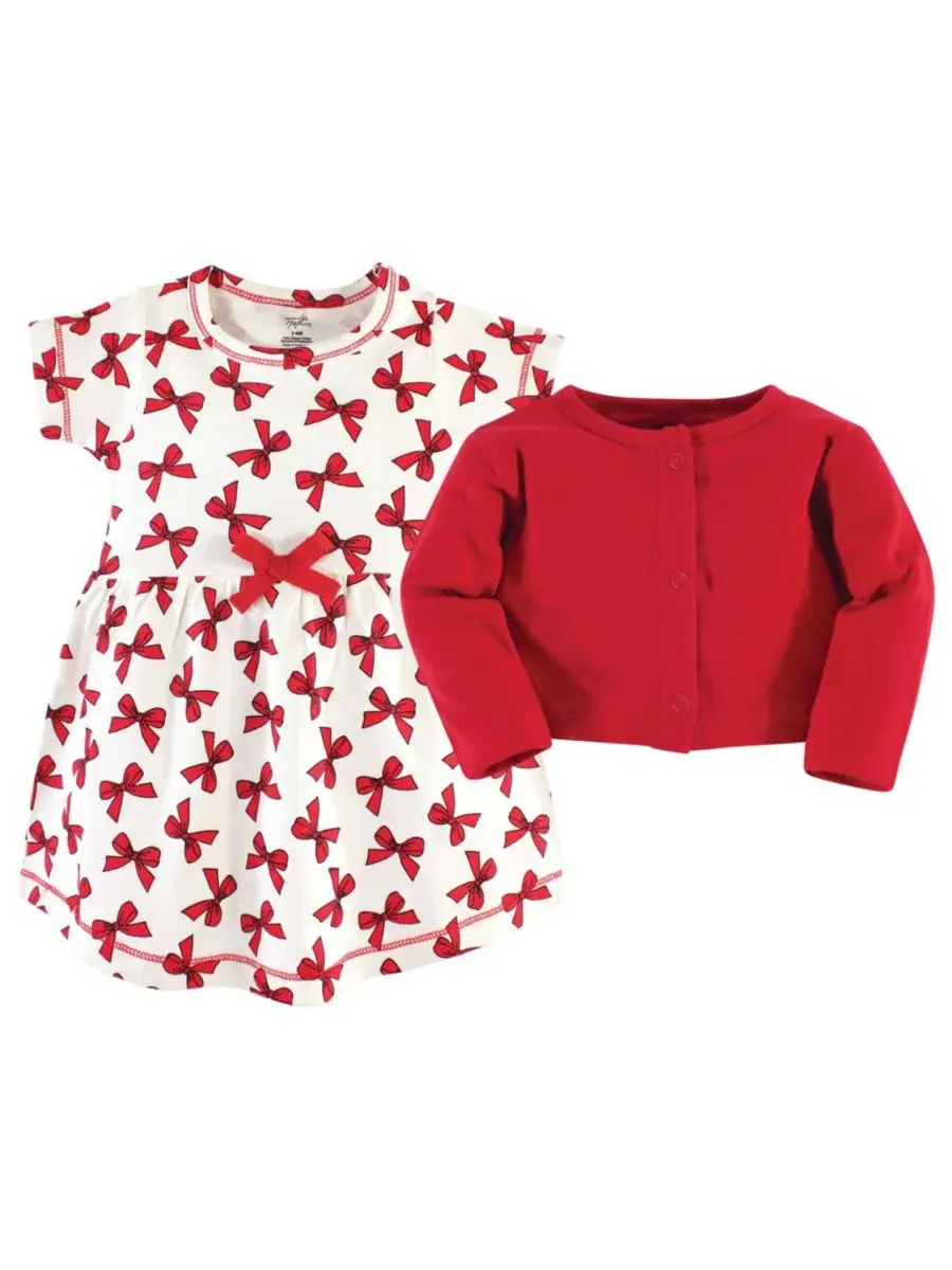 Комплект из платья и кардигана с коротким рукавом Bows Touched by Nature, Bows — изображение 2 из 2