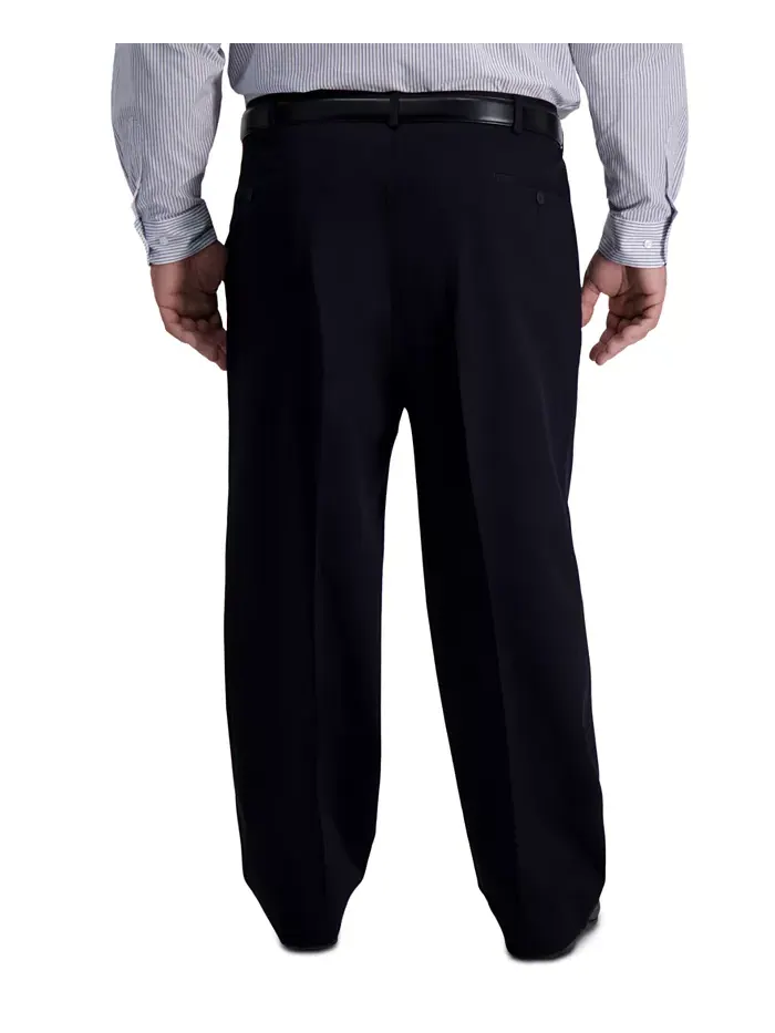 Мужские классические брюки Big & Tall Iron Free Premium Khaki со складками Haggar — 2