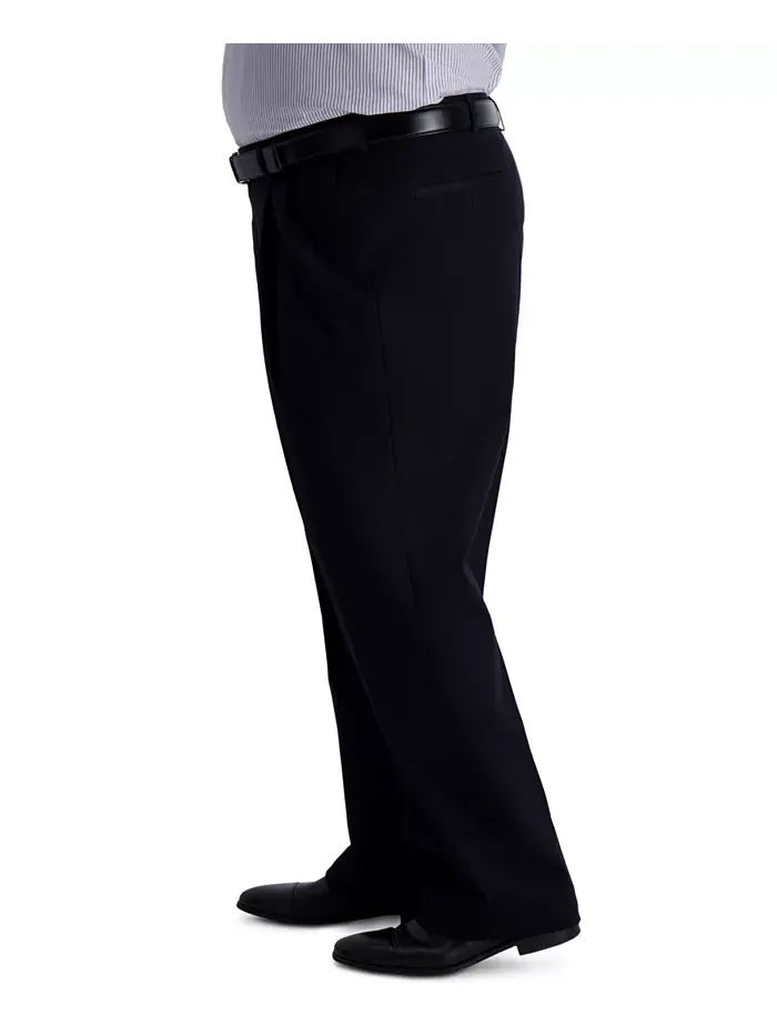 Мужские классические брюки Big & Tall Iron Free Premium Khaki со складками Haggar — 3