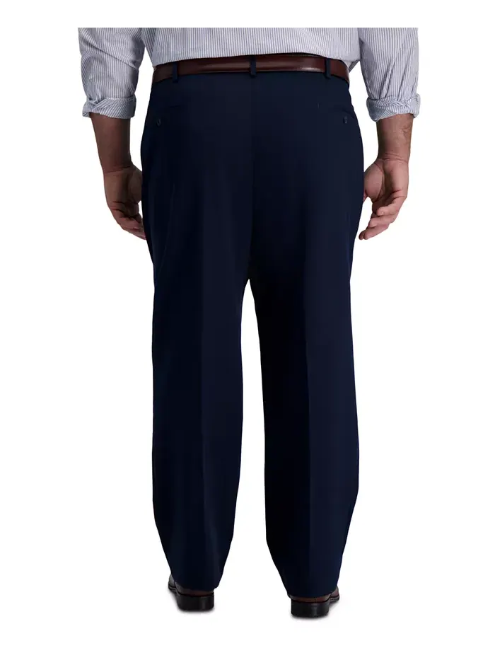 Мужские классические брюки Big & Tall Iron Free Premium Khaki со складками Haggar — 2