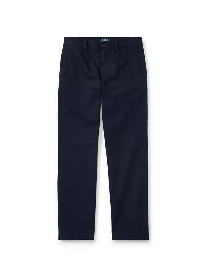Брюки прямого кроя из эластичного твила для больших мальчиков Polo Ralph Lauren