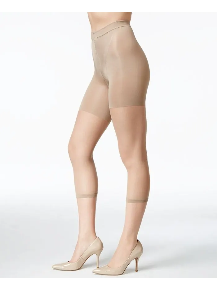 Женские капри Super Footless Tummy Control Power, также доступны в расширенных размерах. SPANX — бежевый