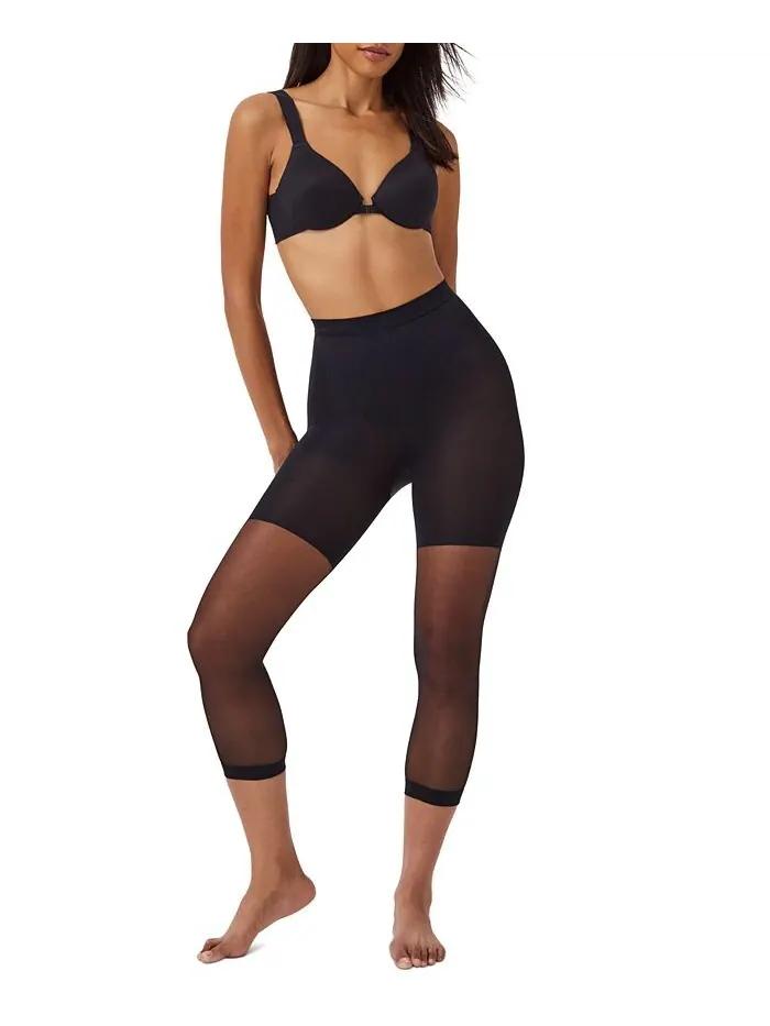 Женские капри Super Footless Tummy Control Power, также доступны в расширенных размерах. SPANX — изображение 3 из 4, черный