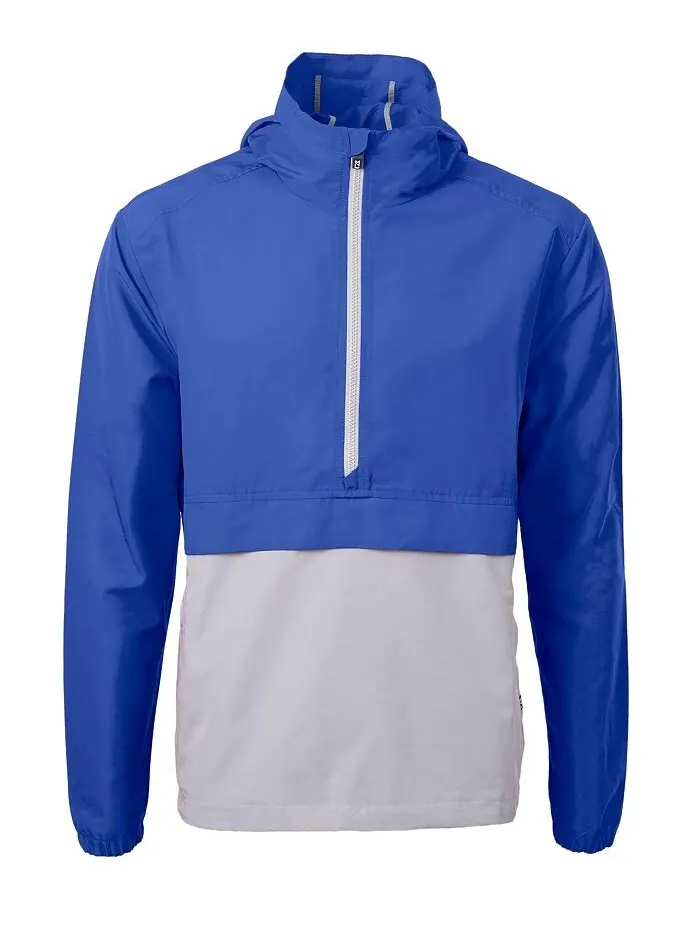Мужской анорак из переработанного материала Cutter Buck Charter Eco Knit Cutter & Buck — изображение 1 из 2, синий