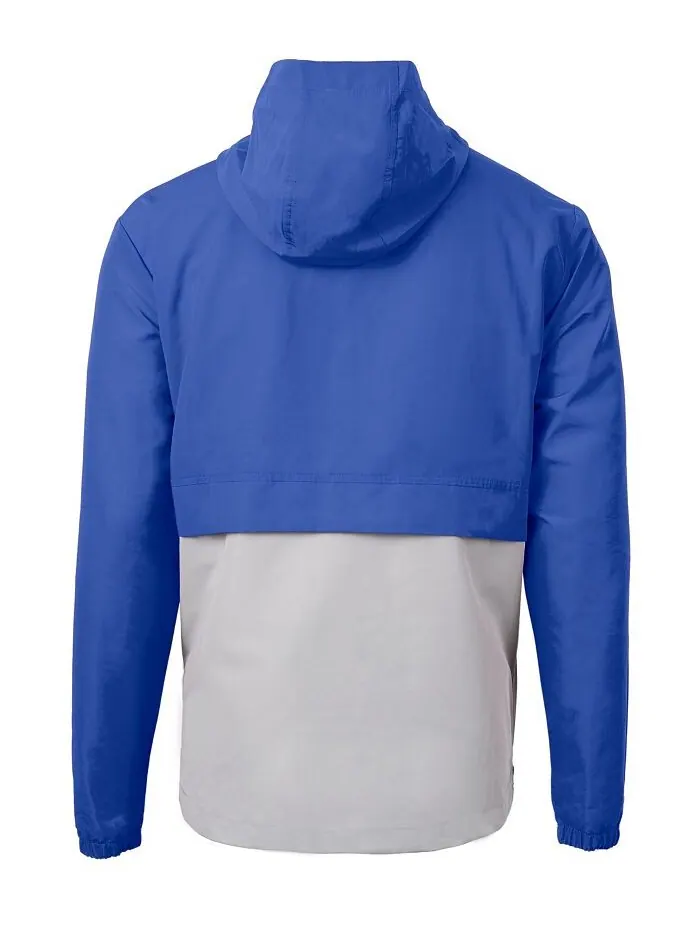 Мужской анорак из переработанного материала Cutter Buck Charter Eco Knit Cutter & Buck — изображение 2 из 2, синий