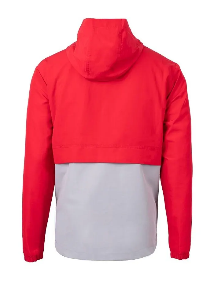 Мужской анорак из переработанного материала Cutter Buck Charter Eco Knit Cutter & Buck — изображение 2 из 2, красный