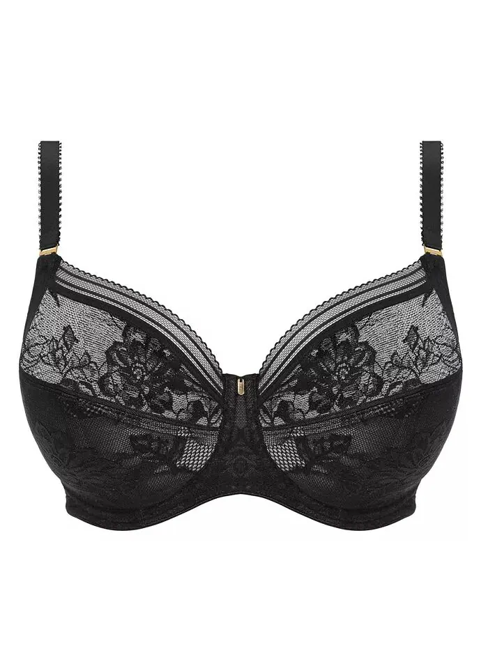 Бюстгальтер Fusion Lace с боковой поддержкой и косточками Fantasie — изображение 3 из 4, черный