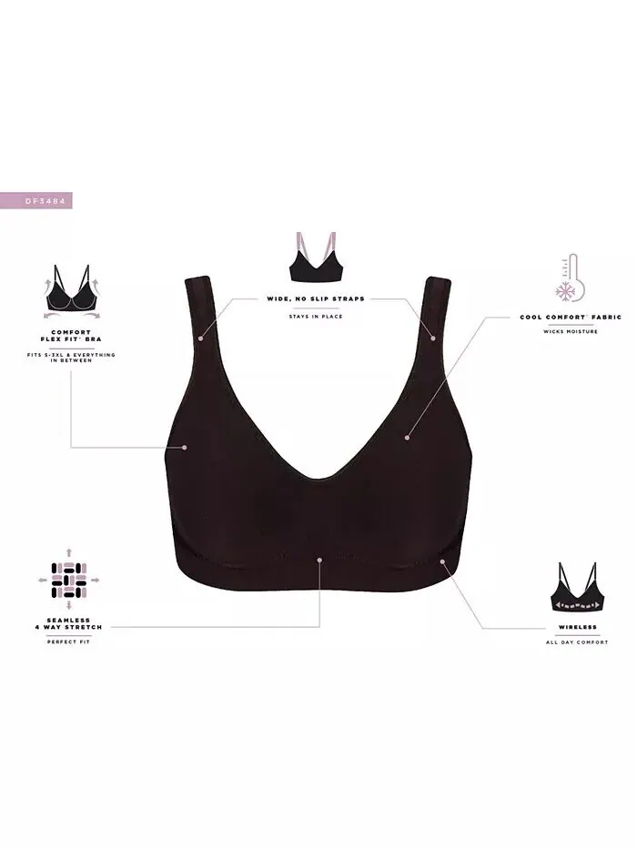 Comfort Revolution ComfortБюстгальтер без бретелей Flex Fit из двух слоев 3484 Bali — изображение 4 из 4, черный