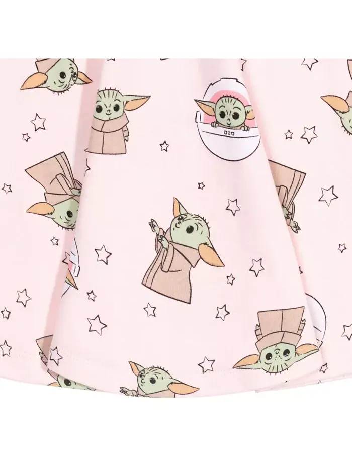 Детское платье-клеш Yoda French Terry Skater Star Wars — изображение 3 из 7, розовый