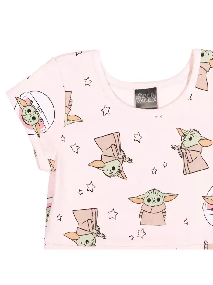Детское платье-клеш Yoda French Terry Skater Star Wars — изображение 7 из 7, розовый