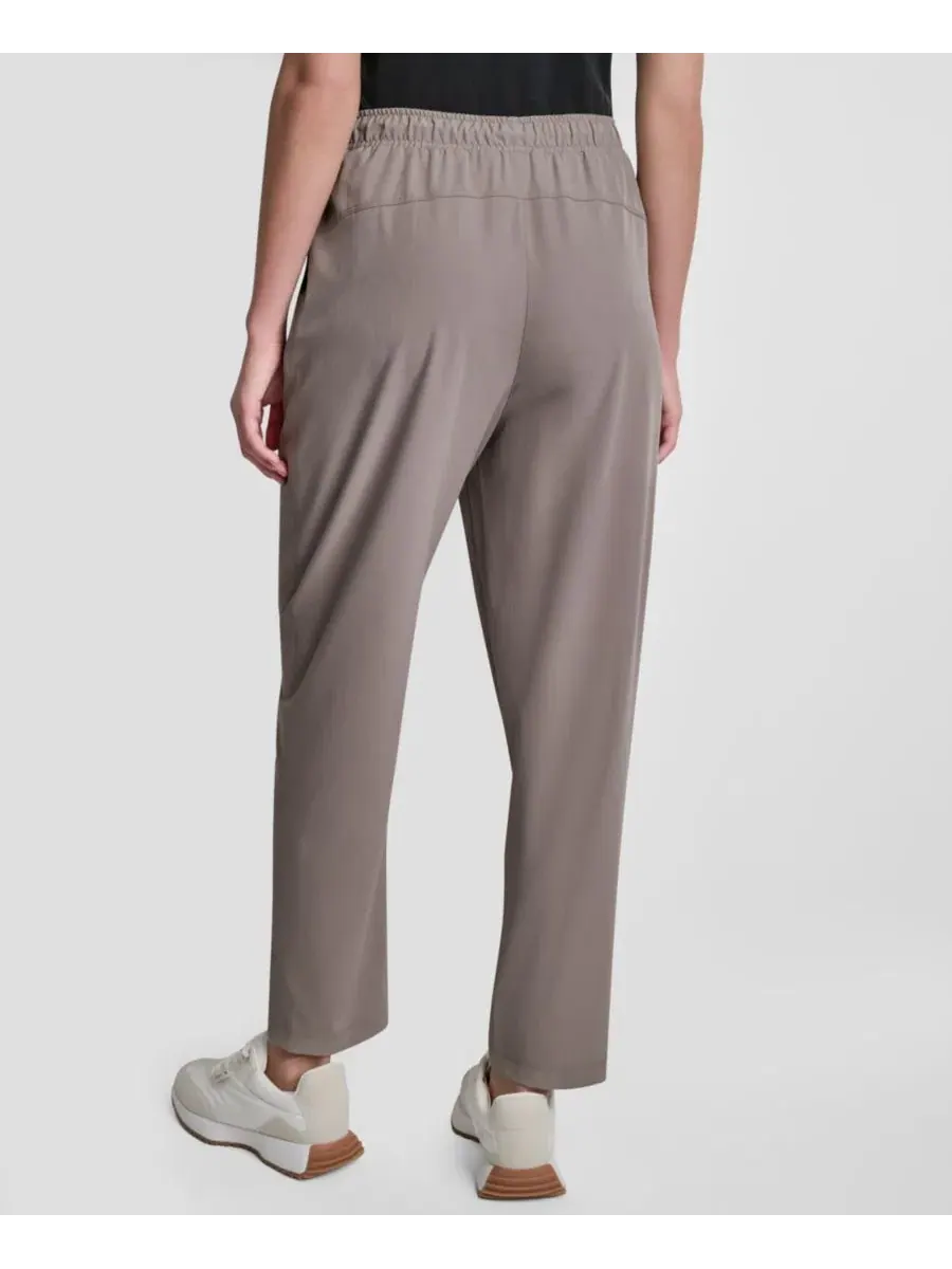 Брюки женские с высокой посадкой и зауженным прямым кроем, модель Tapered Straight-Leg DKNY Sport — изображение 5 из 5
