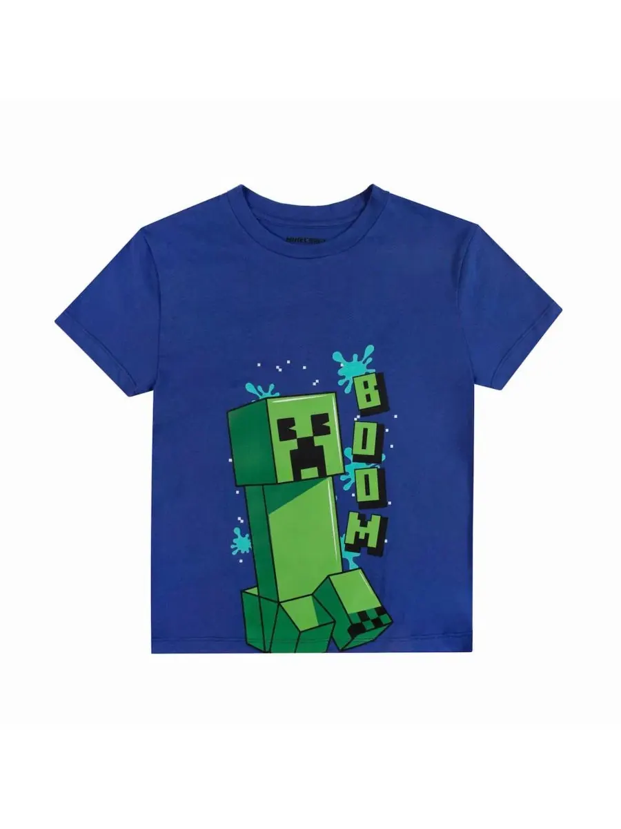 Комплект из 4 футболок с принтом Creeper and Character Heads Minecraft — изображение 4 из 6, мульти