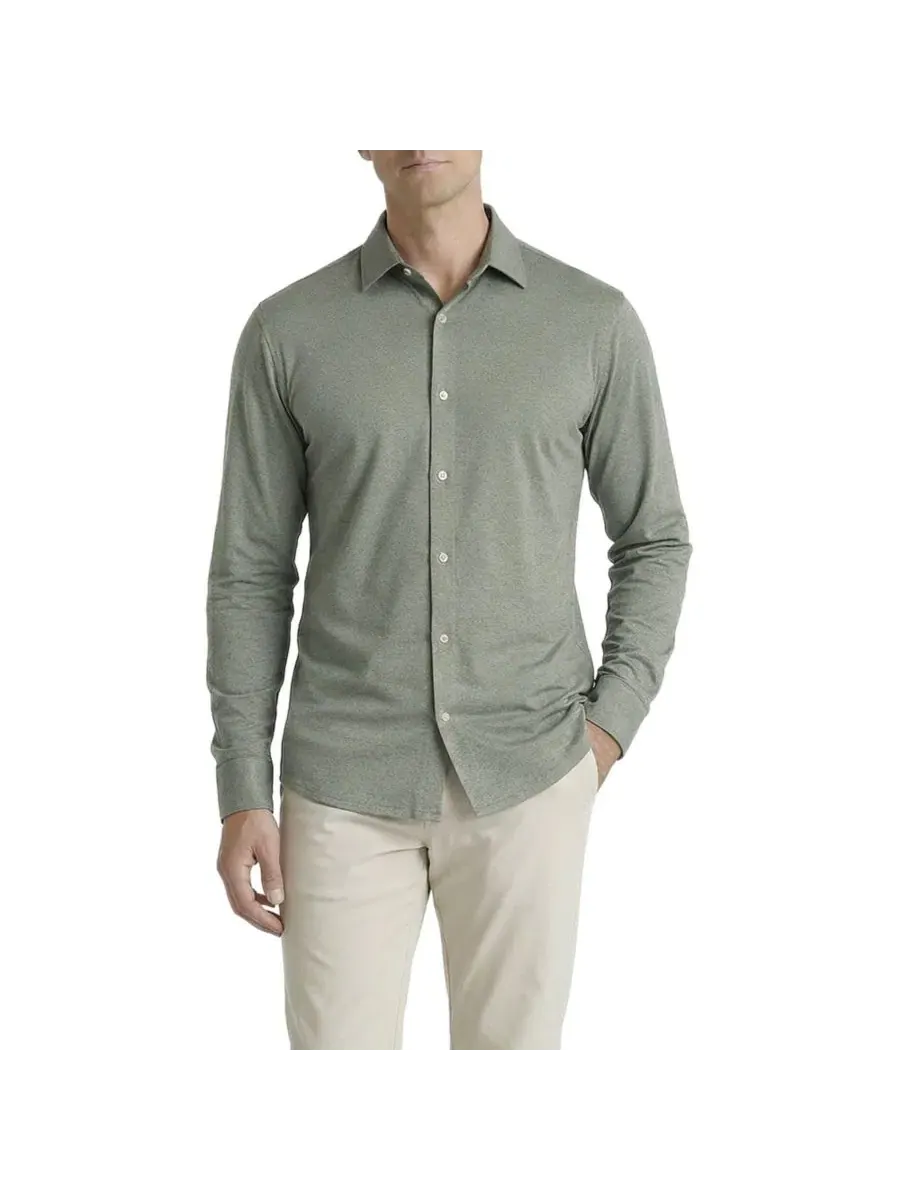 Рубашка Melange Seamless Long Sleeve с длинным рукавом Level 7 — изображение 1 из 3, зеленый