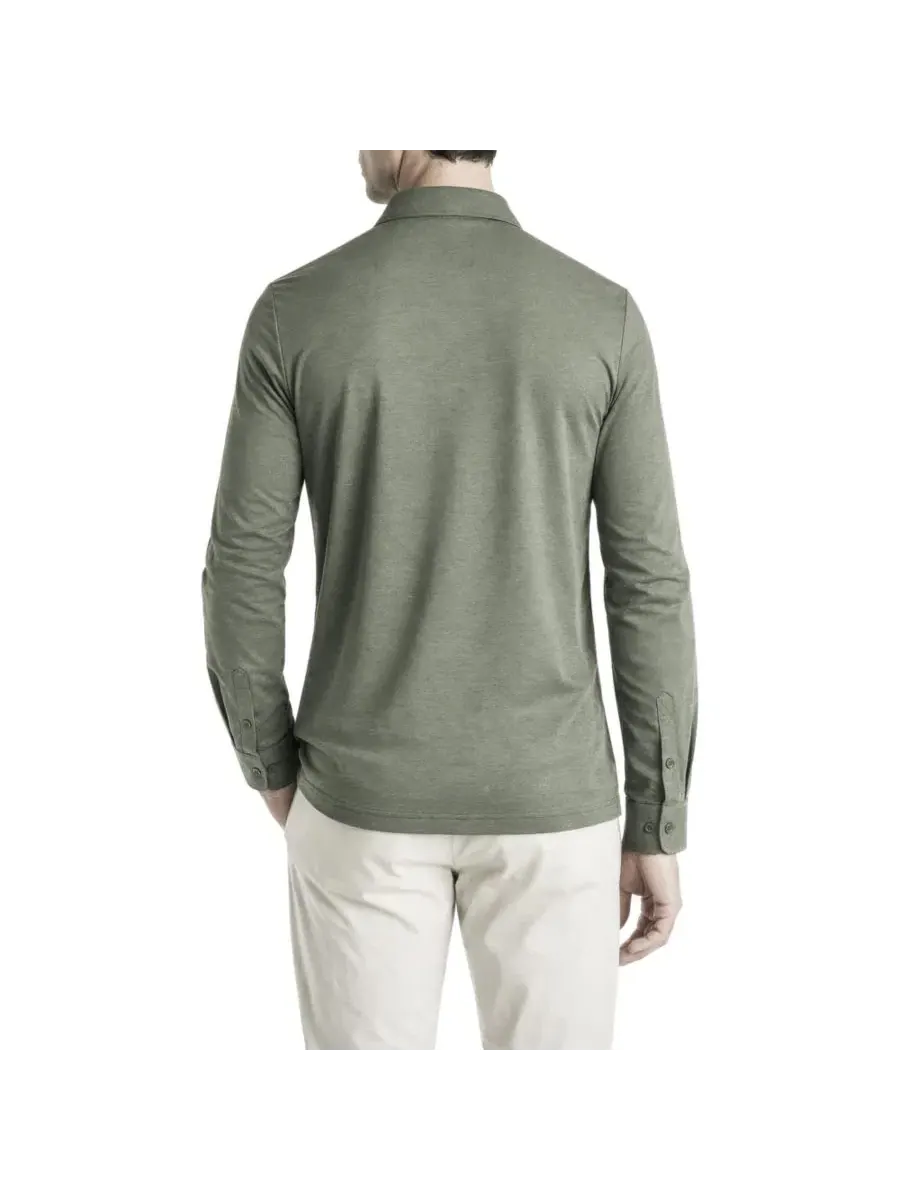 Рубашка Melange Seamless Long Sleeve с длинным рукавом Level 7 — изображение 2 из 3, зеленый
