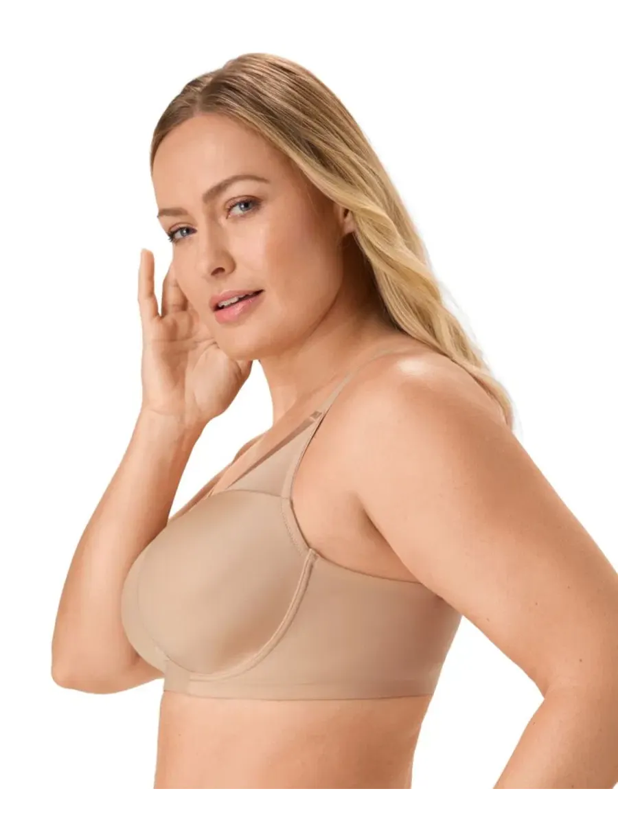 Бюстгальтер-майка без косточек с поролоновыми чашками, модель Flawless Fit Bali — изображение 3 из 6, миндальный