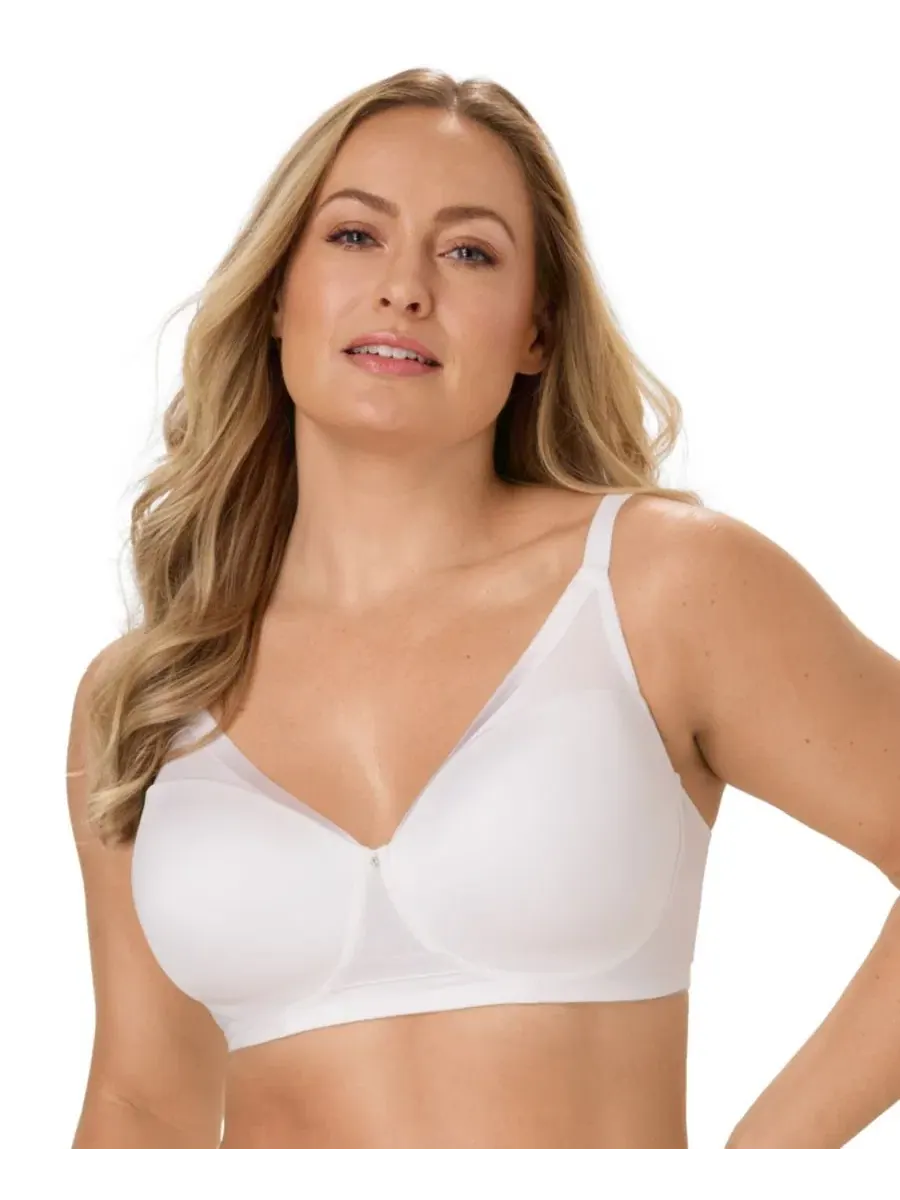 Бюстгальтер-топ без косточек с поролоновыми чашками, модель Flawless Fit DF1971 Bali — изображение 1 из 6, белый