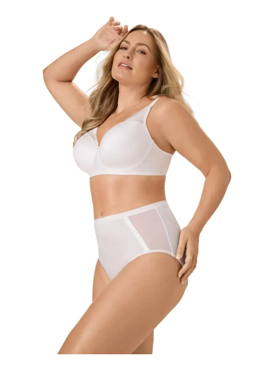 Бюстгальтер-топ без косточек с поролоновыми чашками, модель Flawless Fit DF1971 Bali — изображение 2 из 6, белый