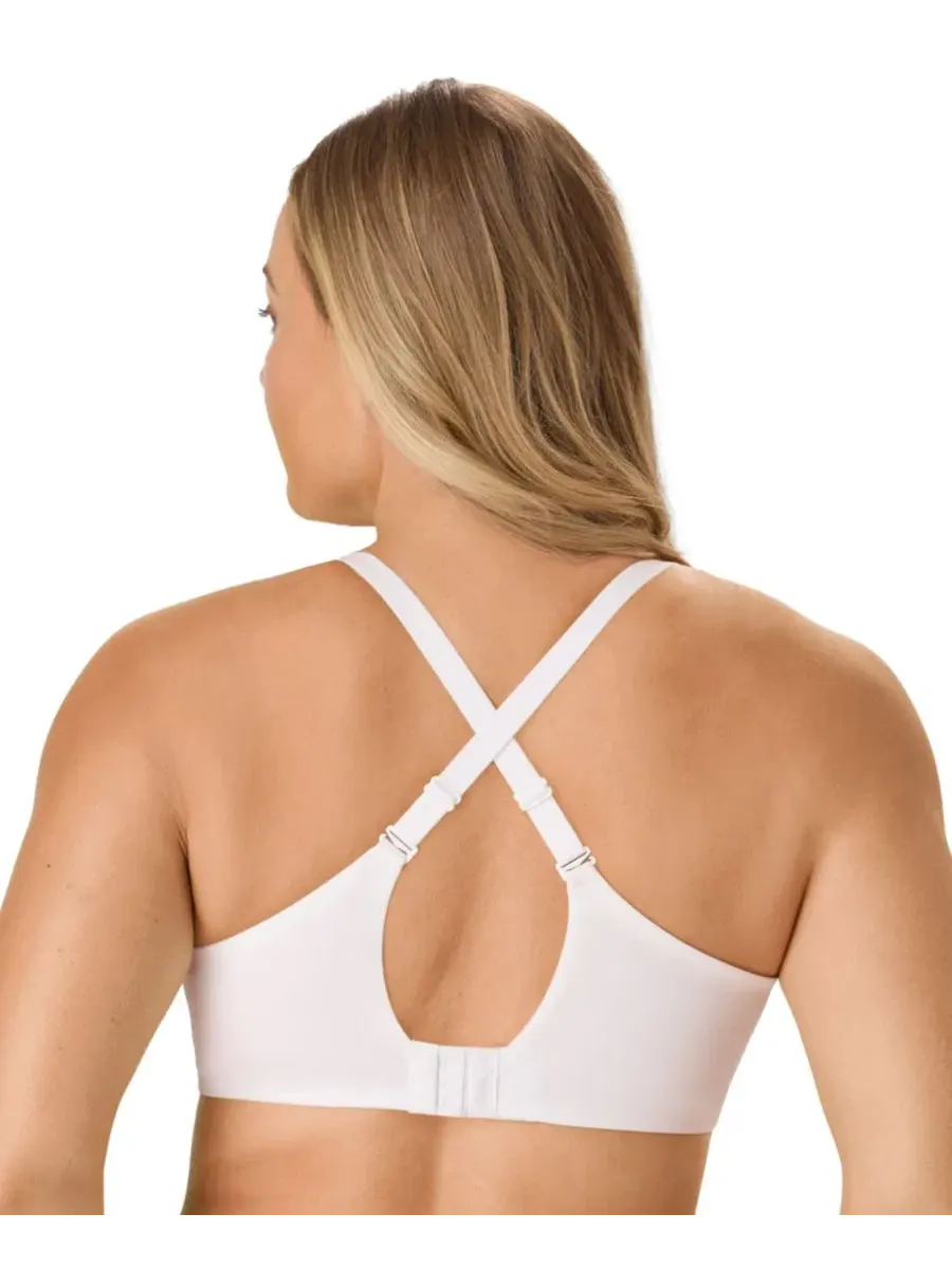 Бюстгальтер-топ без косточек с поролоновыми чашками, модель Flawless Fit DF1971 Bali — изображение 5 из 6, белый
