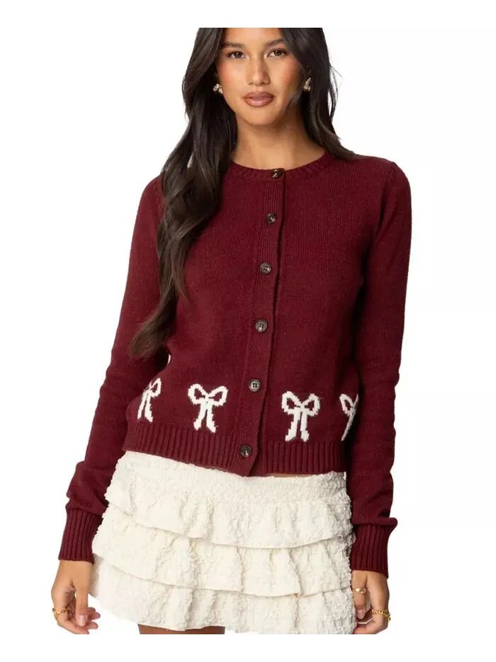 Женский кардиган Rona Bow Knit Edikted