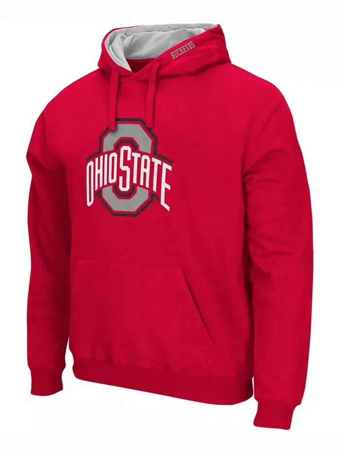 Мужская толстовка с капюшоном Ohio State Buckeyes Arch Logo 3.0 Colosseum — изображение 2 из 5, алый