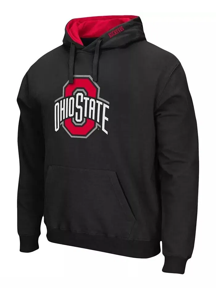 Мужская толстовка с капюшоном Ohio State Buckeyes Arch Logo 3.0 Colosseum — изображение 4 из 5, алый