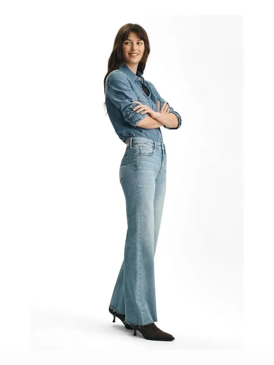 Джинсы клеш Mavi Jeans Grace Mid Rise Flare — изображение 2 из 6, классический синий