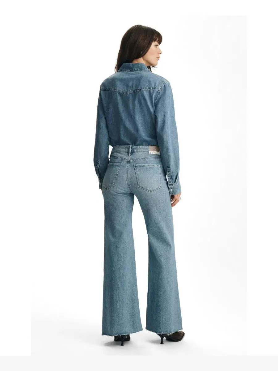 Джинсы клеш Mavi Jeans Grace Mid Rise Flare — изображение 3 из 6, классический синий